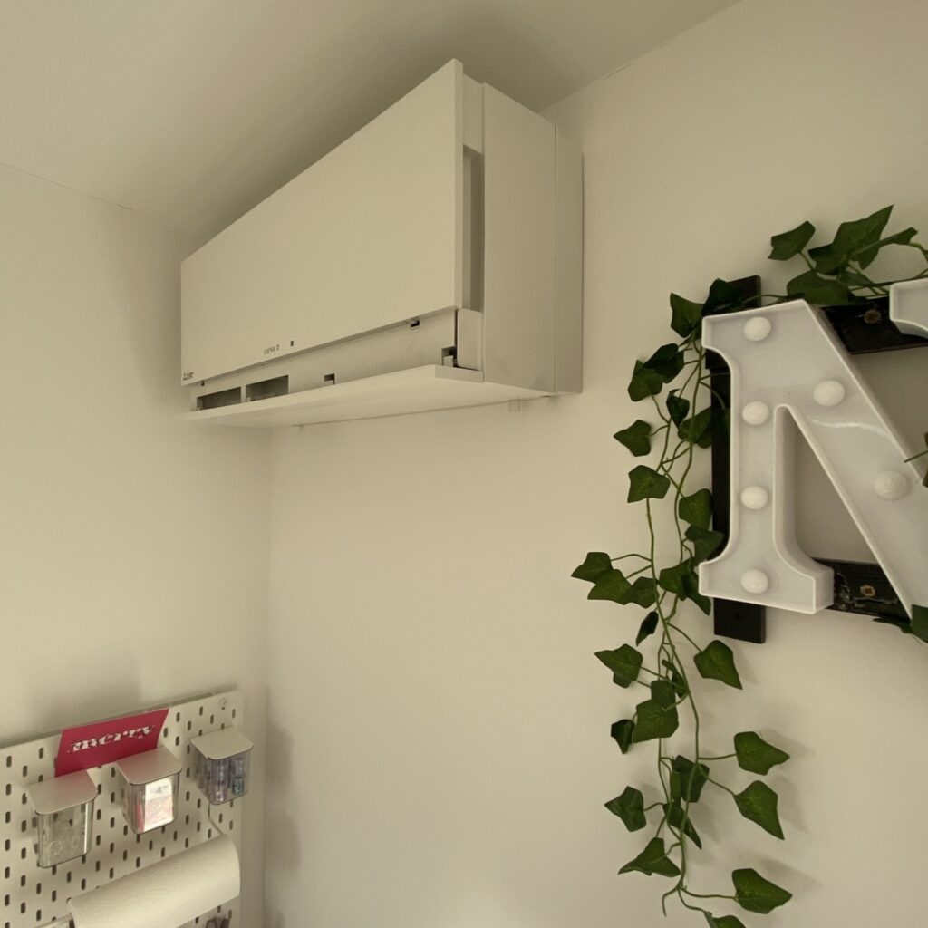 Fresh air ventilation with heat recovery from the Mitsubishi Electric Lossnay wall mounted unit
